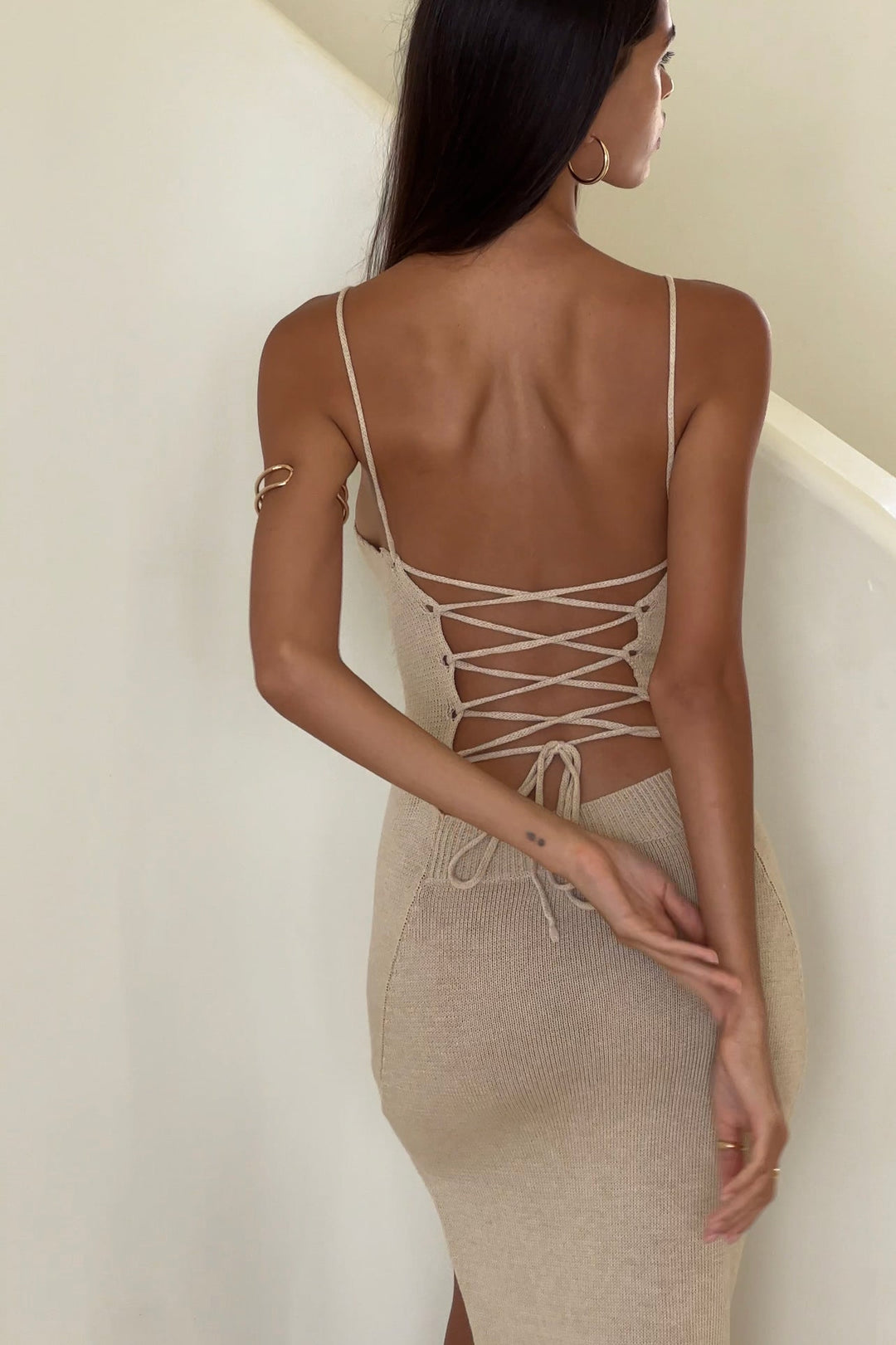 ARIANNA DRESS | SAND - Celestia Couture