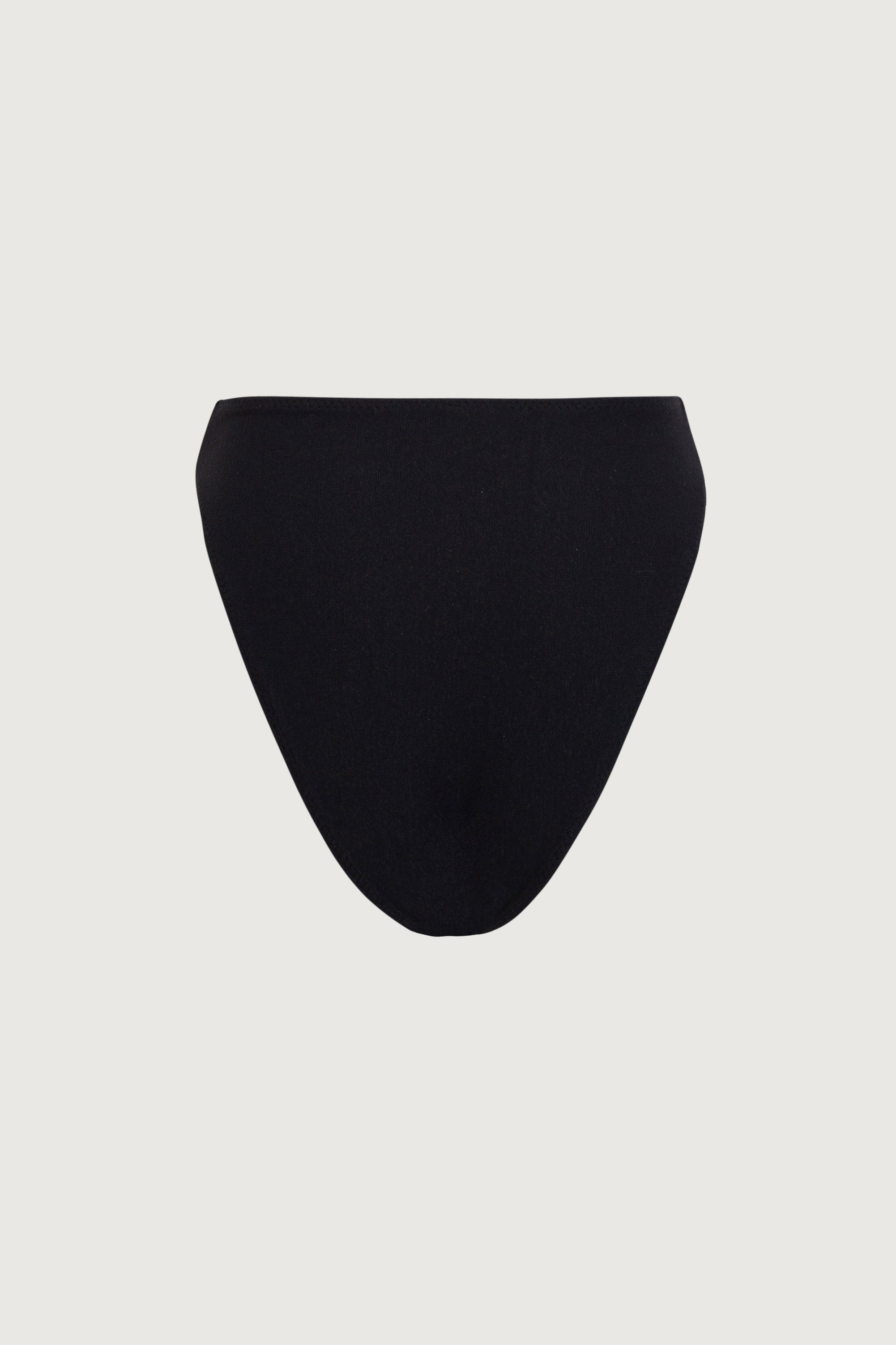 Rosette High Rise Bottom (Faux Suede Black/Cream) - Celestial Couture