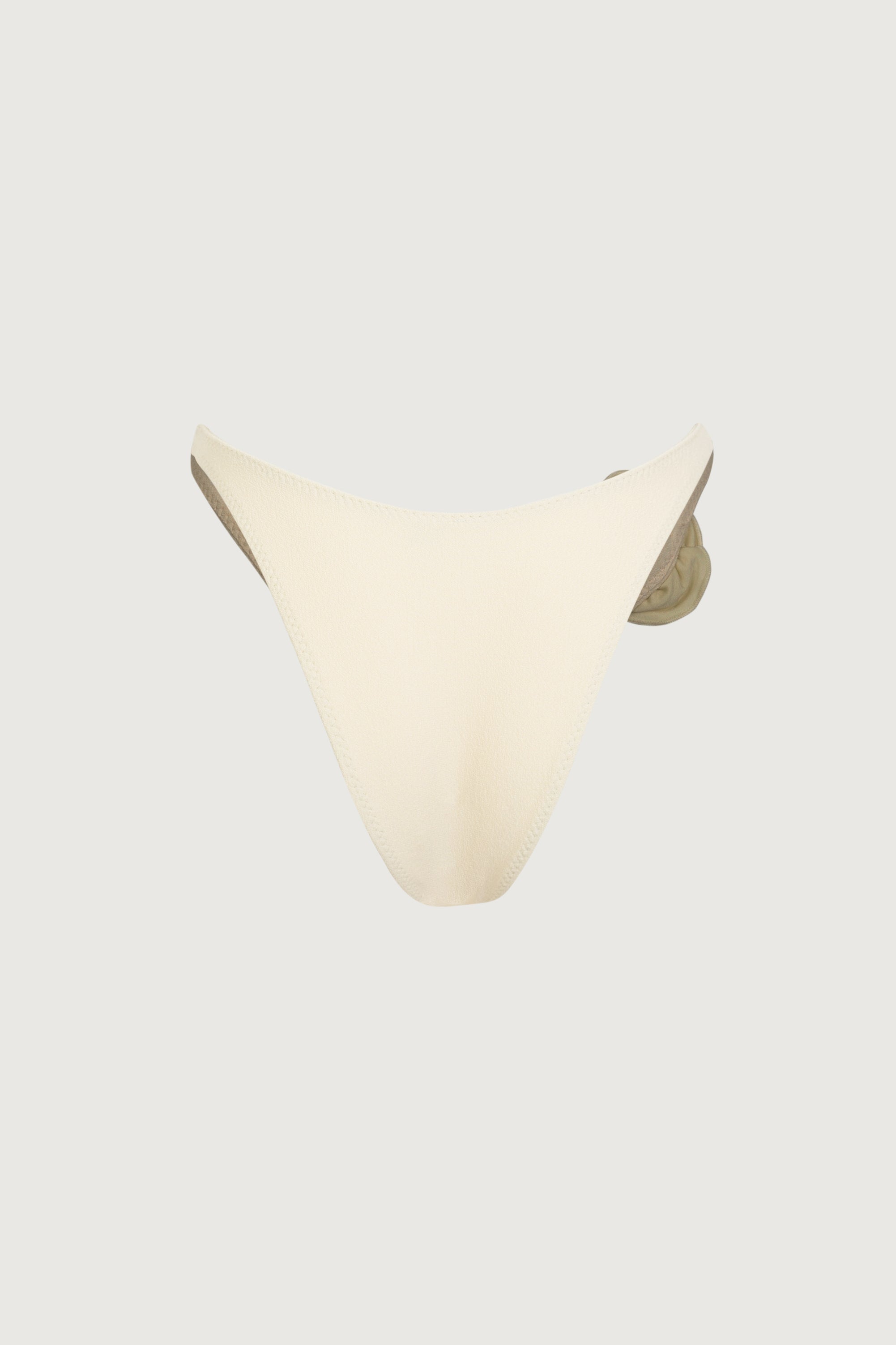 Rosette 90s Bottom (Faux Suede Cream/Cream) - Celestial Couture