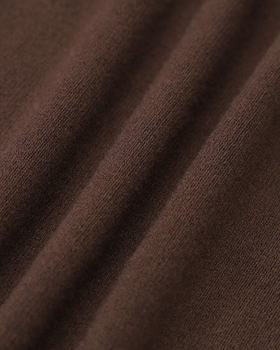 Coffee Bodycon Reversible Sweater Dress