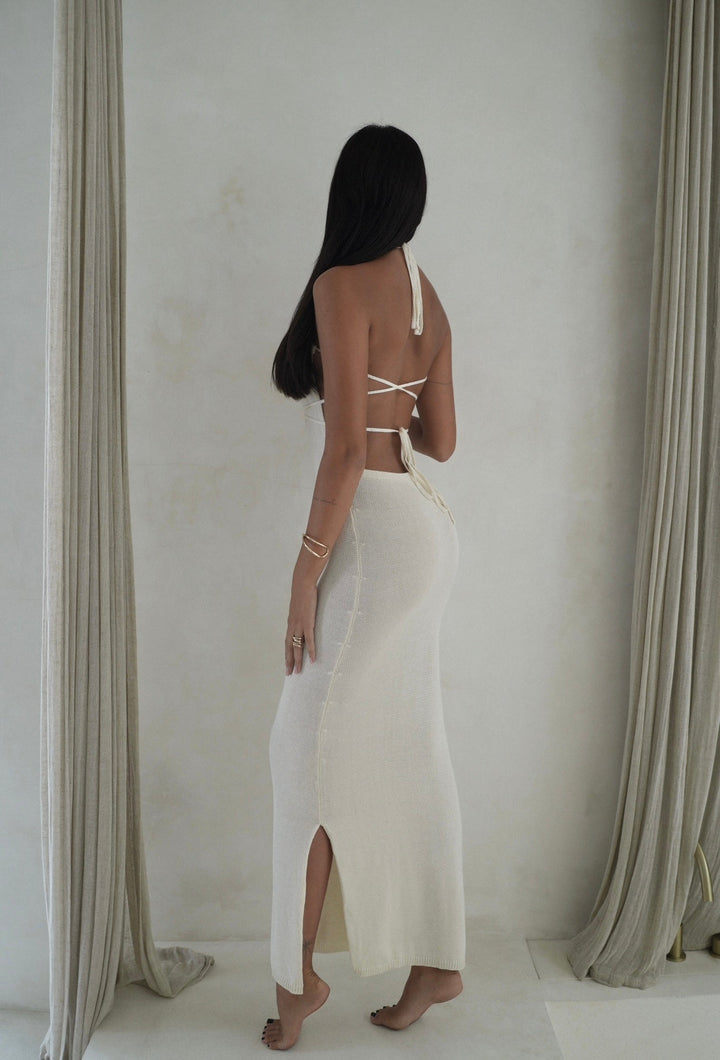THALIA DRESS | CREAM - Celestia Couture