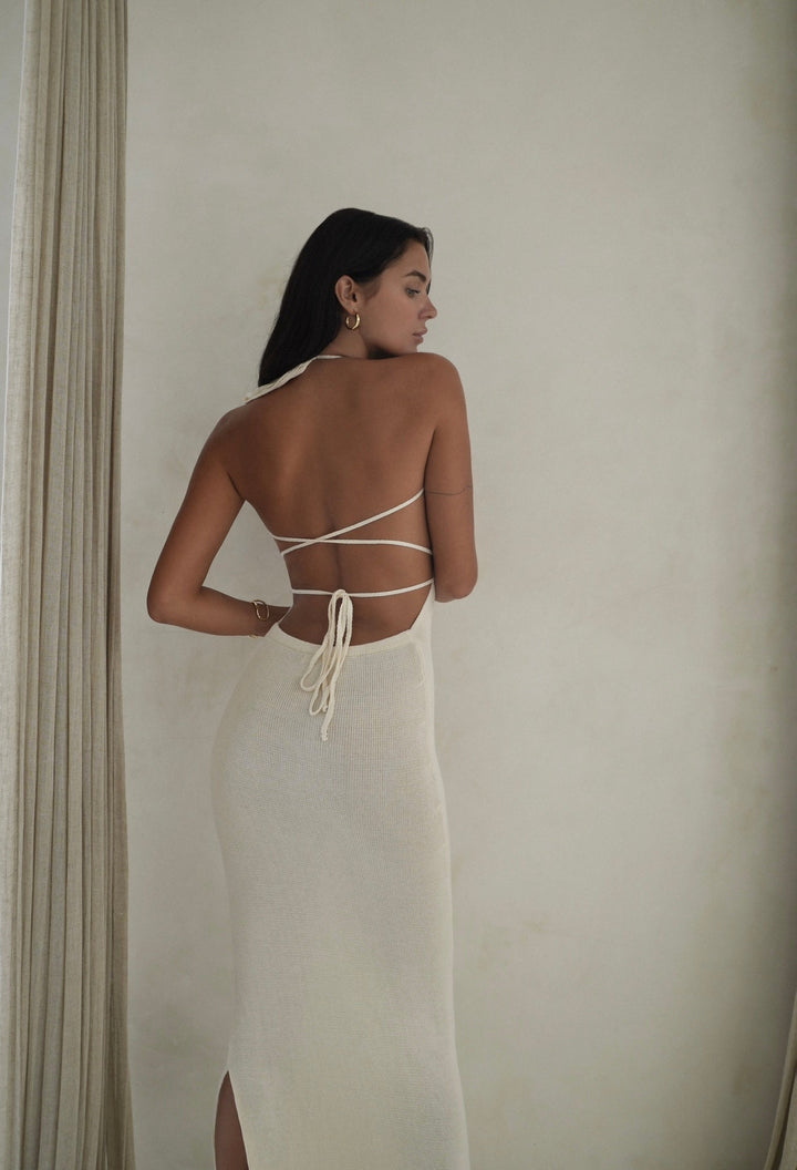 THALIA DRESS | CREAM - Celestia Couture