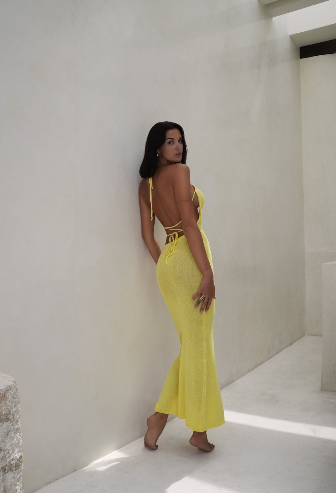 THALIA DRESS | YELLOW - Celestia Couture