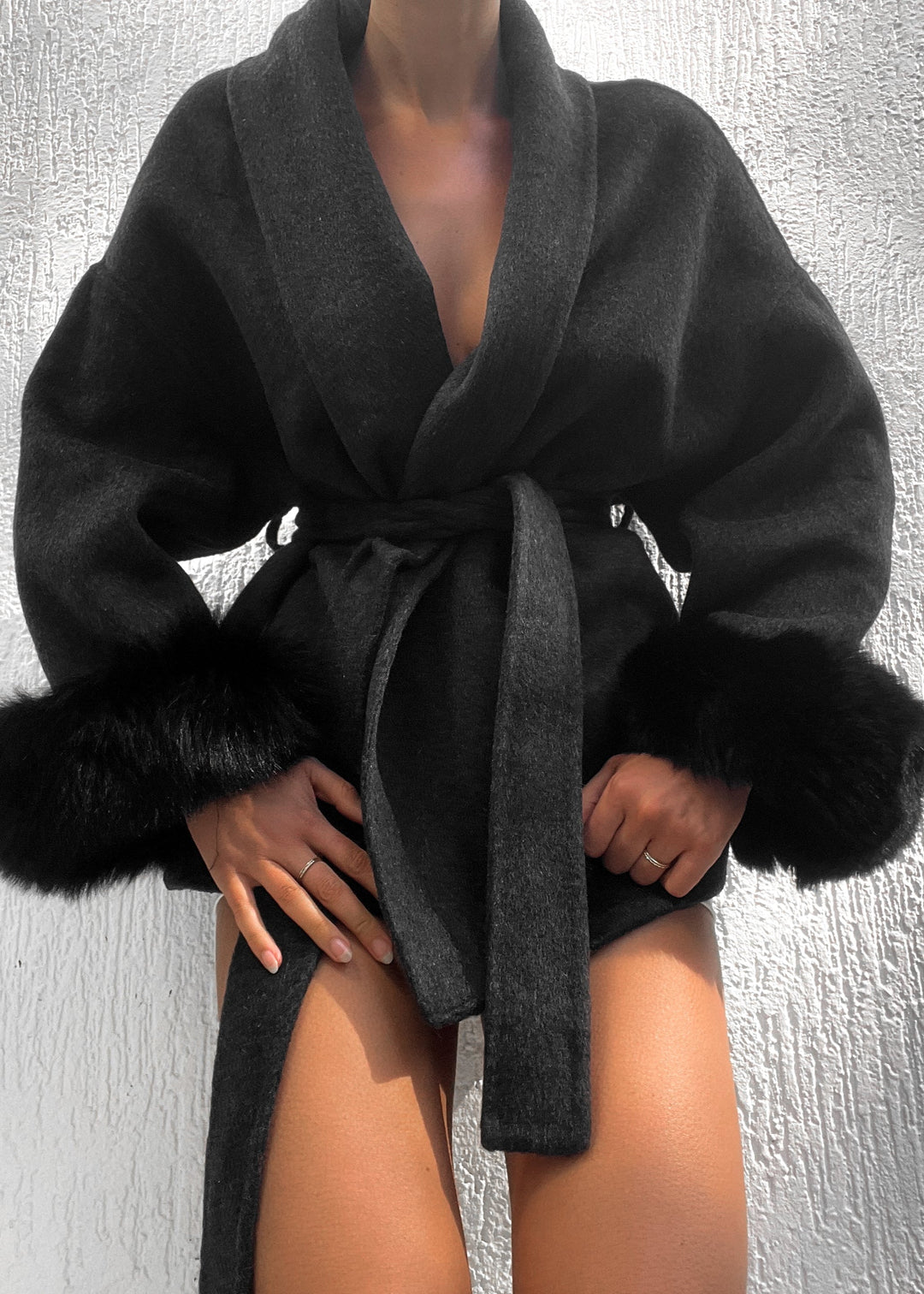 Natasha Wool Coat - Black