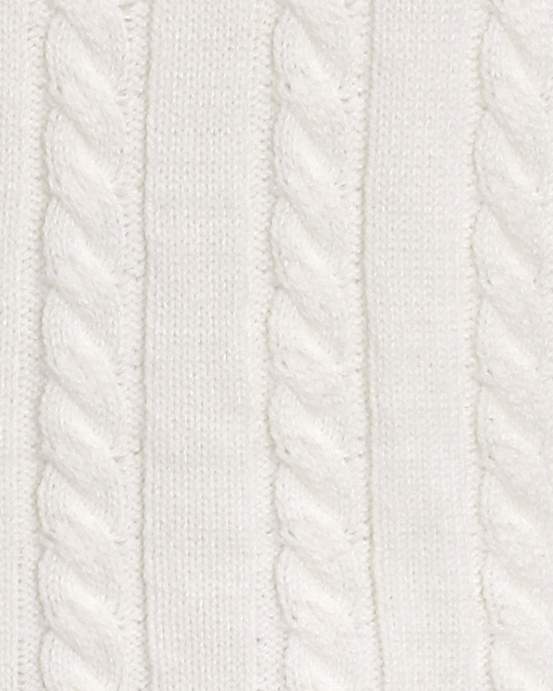 White Contrasting Button Sweater