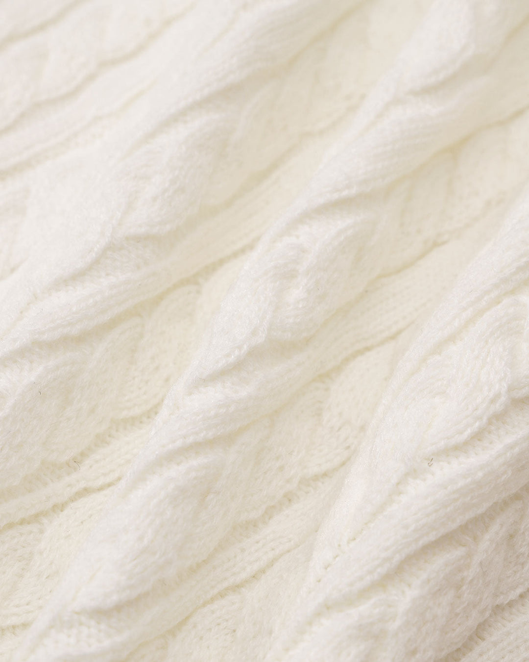 White Contrasting Knitted Mini Skirt - Celestia Couture