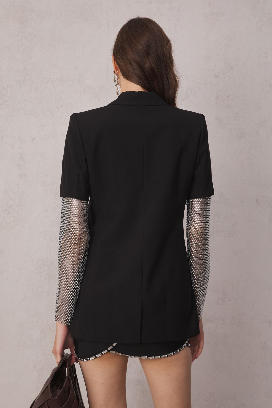 Joy Short Sleeves Blazer - Celestia Couture