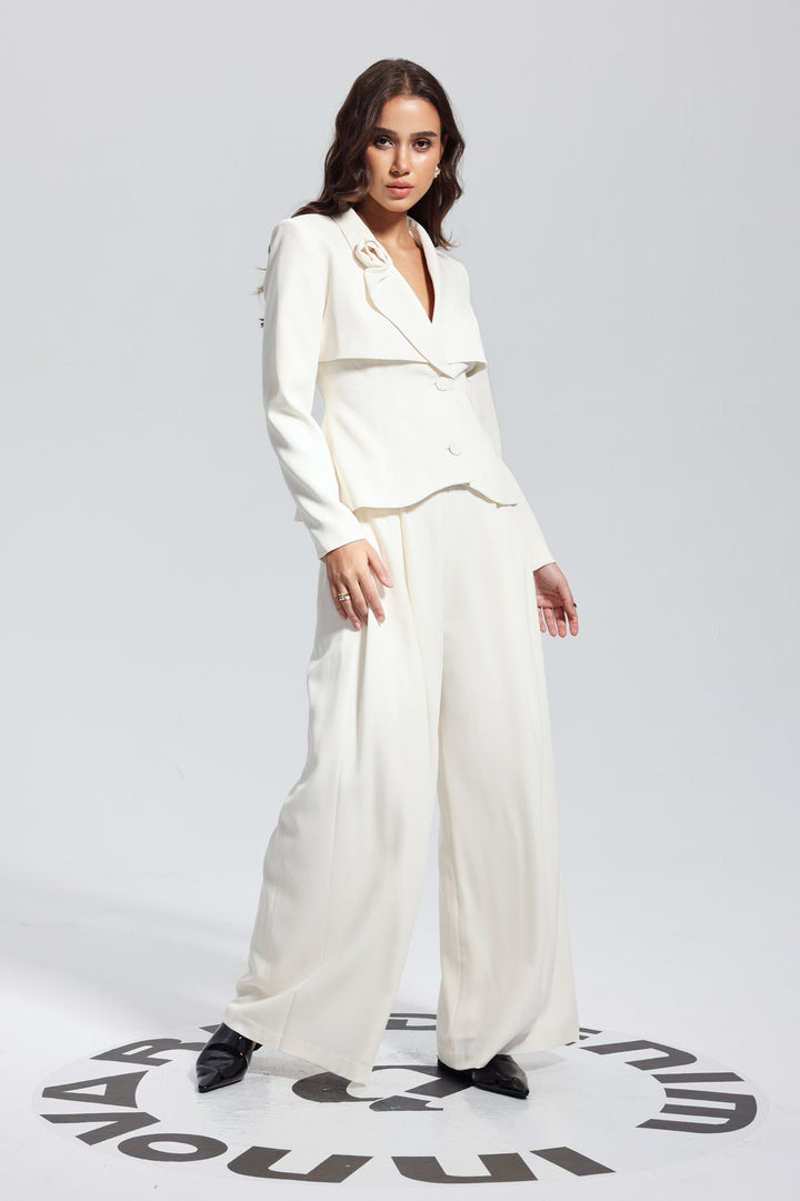 Kiki Flower Deconstruct Pants Set - Celestia Couture