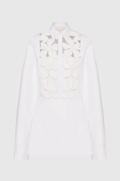 Kira Hollow Flower Long Sleeves Mini Dress