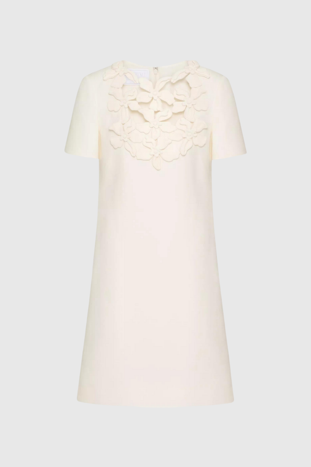 Kira Short Sleeves Flower Mini Dress - Celestia Couture
