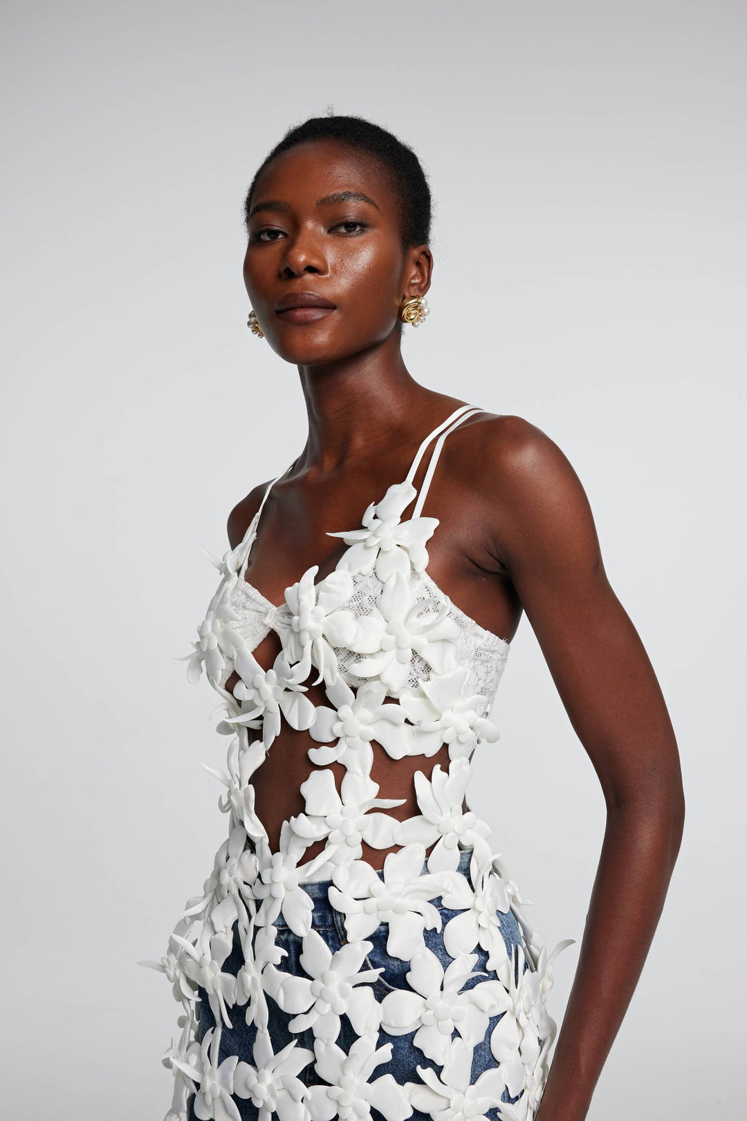 Kira Hollow Lace Up Backless Top - Celestia Couture