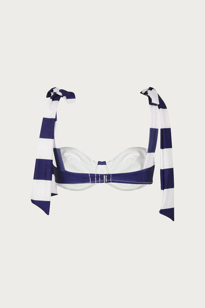 The Lady Bra (Navy/Cream Stripe) - Celestial Couture