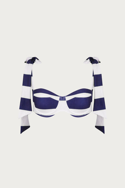 The Lady Bra (Navy/Cream Stripe) - Celestial Couture