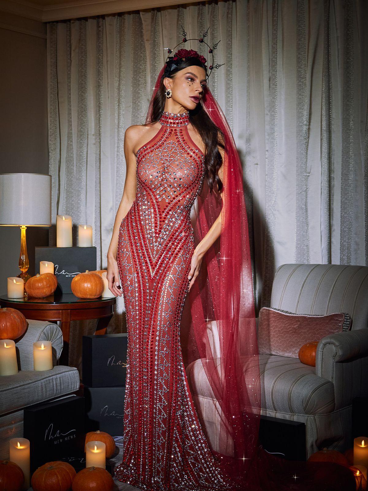 Sparkling Liberato Glitter Mesh Veil - Celestial Couture