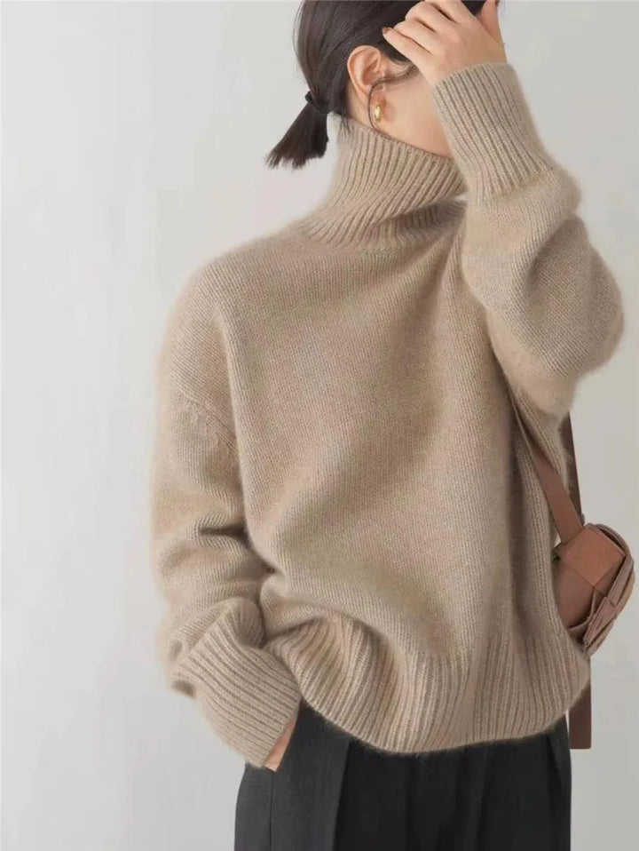 Mona™ – Cozy, Knitted, Soft Turtleneck Sweater - Celestia Couture