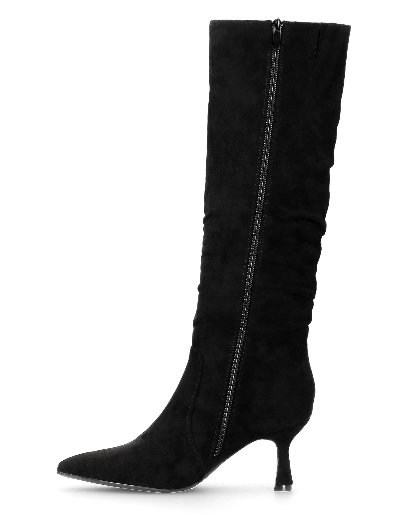 LOREDANA - stivale alto in camoscio nero