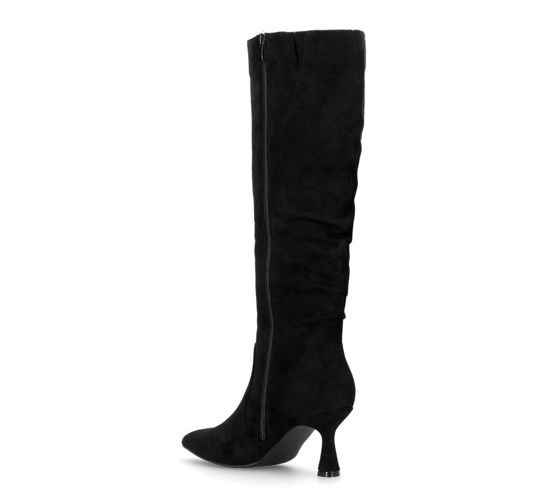 LOREDANA - stivale alto in camoscio nero