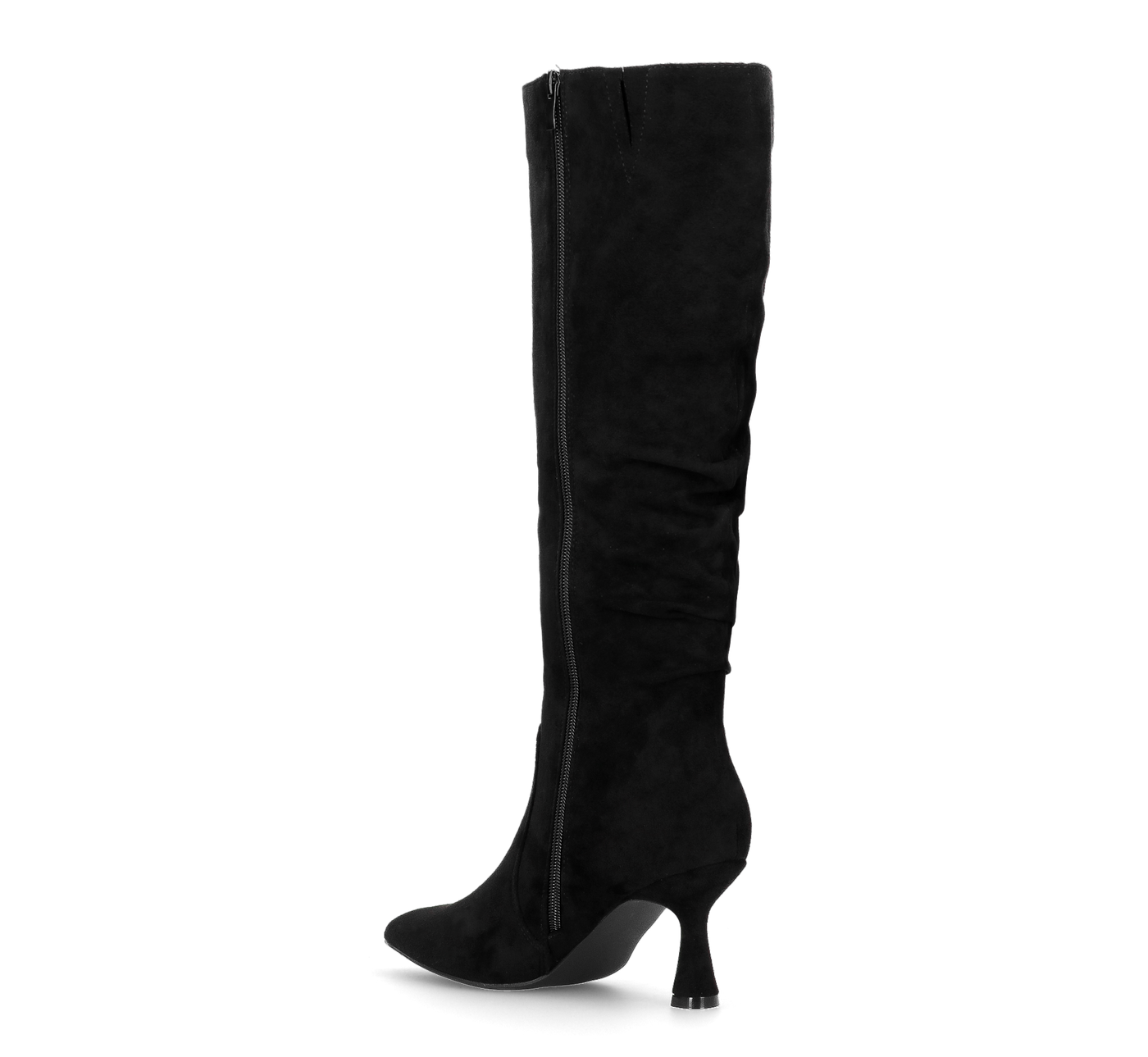 LOREDANA - stivale alto in camoscio nero