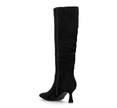 LOREDANA - stivale alto in camoscio nero