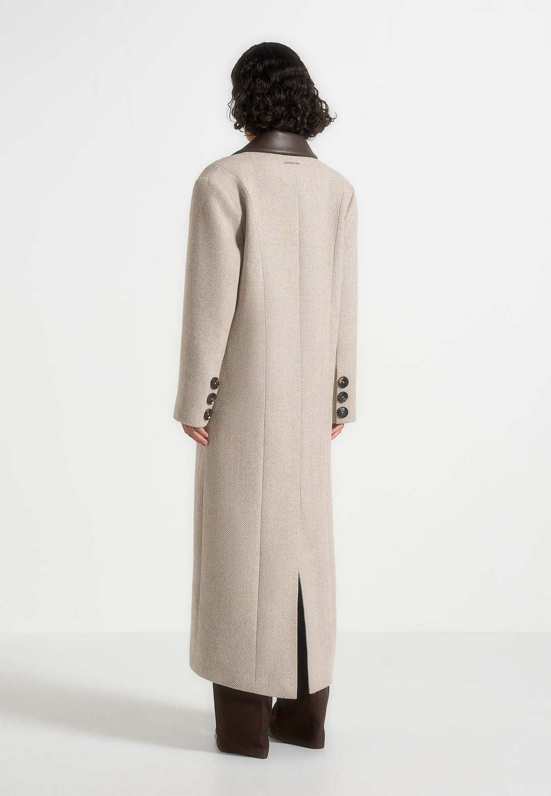 Anissa - Oversized Coat with Leather Belt