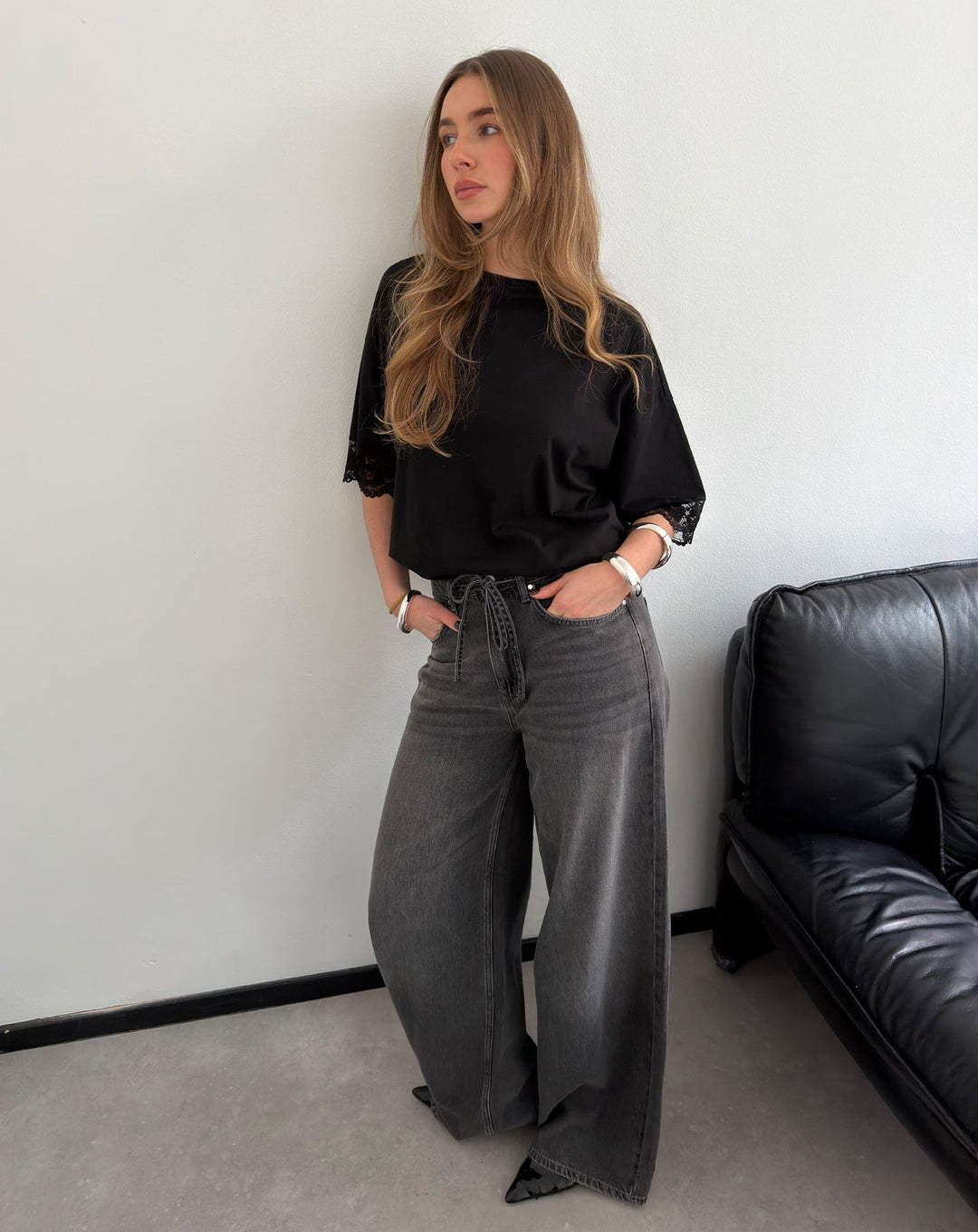 LOTTE BAGGY JEANS GREY