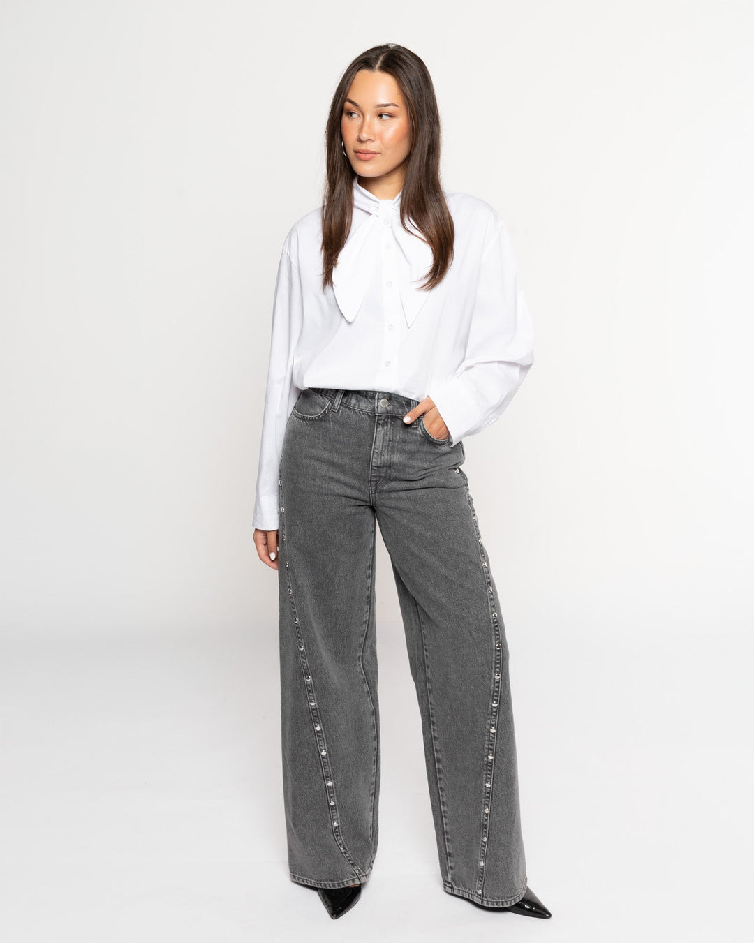 BOW BLOUSE WHITE