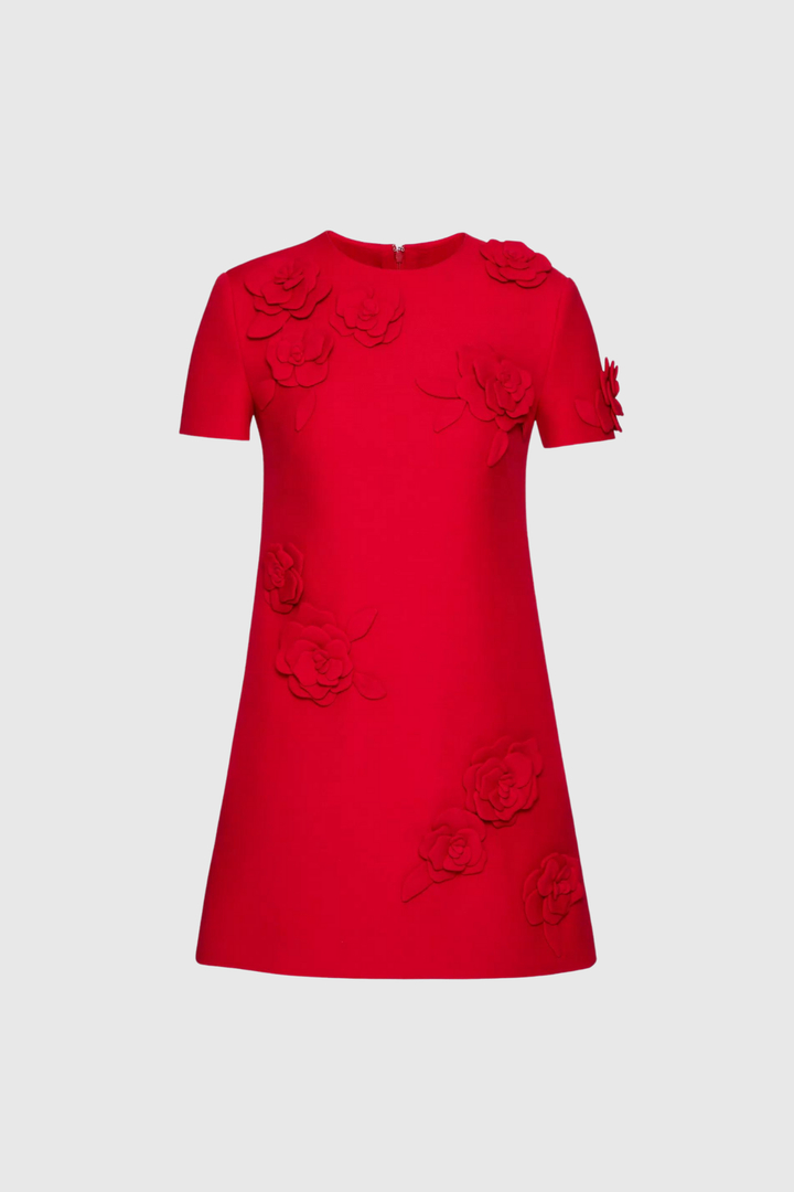 Mahika Flower Bodycon Mini Dress - Celestia Couture