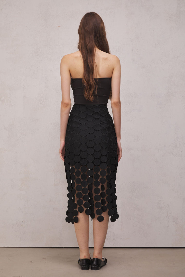 Mya Fringe Maxi Skirt - Celestia Couture