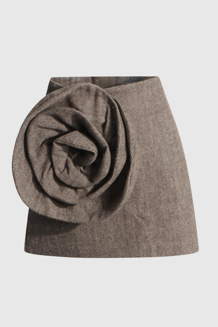 Nala Flower Embellished Skirt - Celestia Couture
