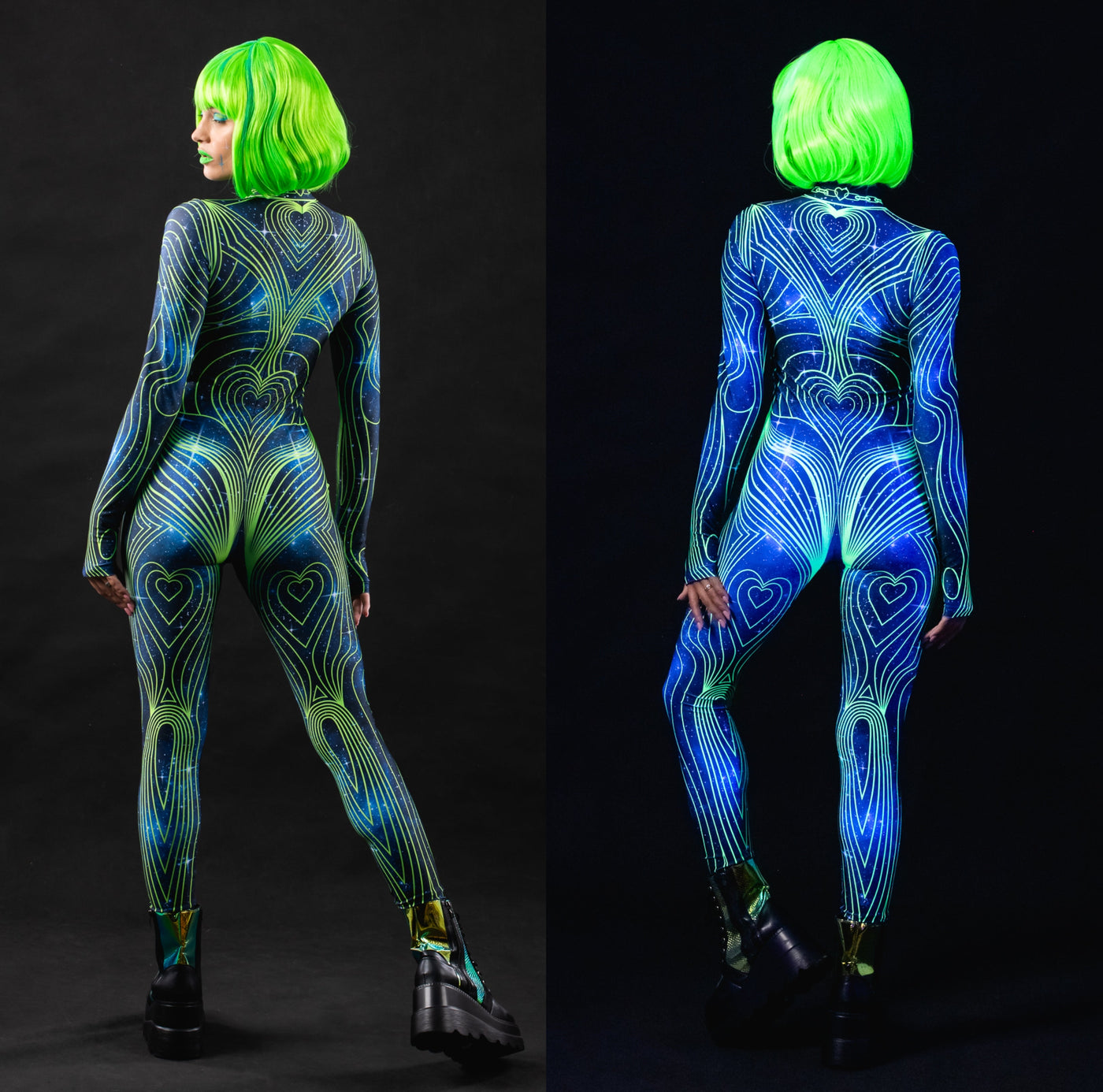 COSMIC NEON BODY Costume for Women - UV Reactive