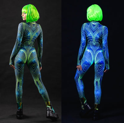COSMIC NEON BODY Costume for Women - UV Reactive