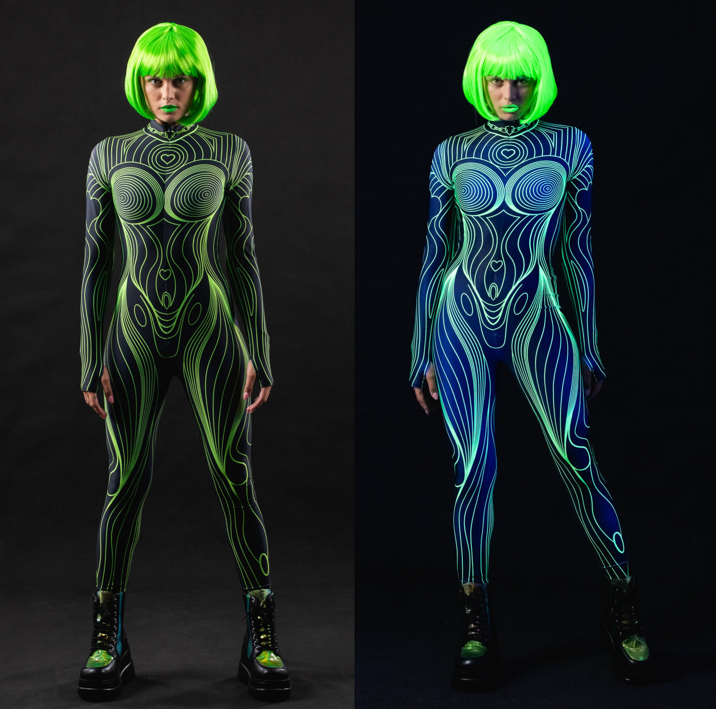 NEON BODY Costume for Women - UV Reactive