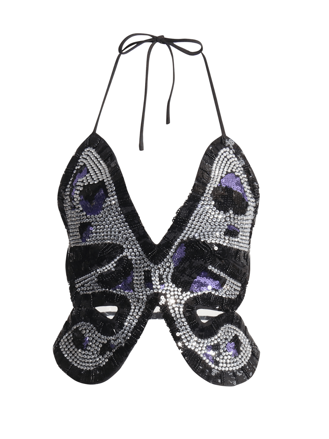 Elegant Nicholas Butterfly Crystal Top - Celestia Couture