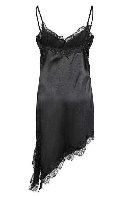 Sofie Satin Dress- Black
