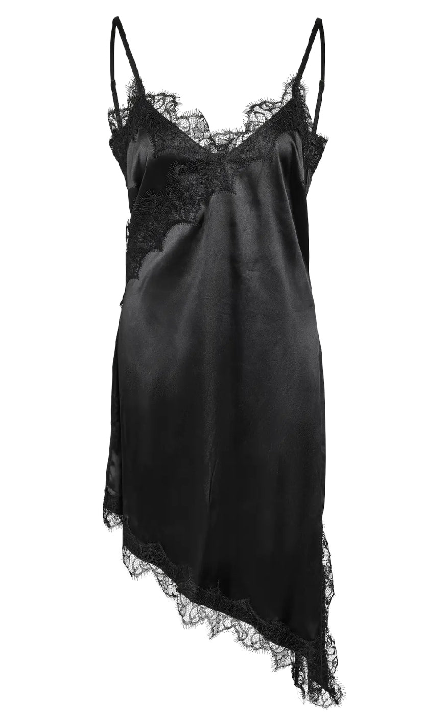 Sofie Satin Dress- Black