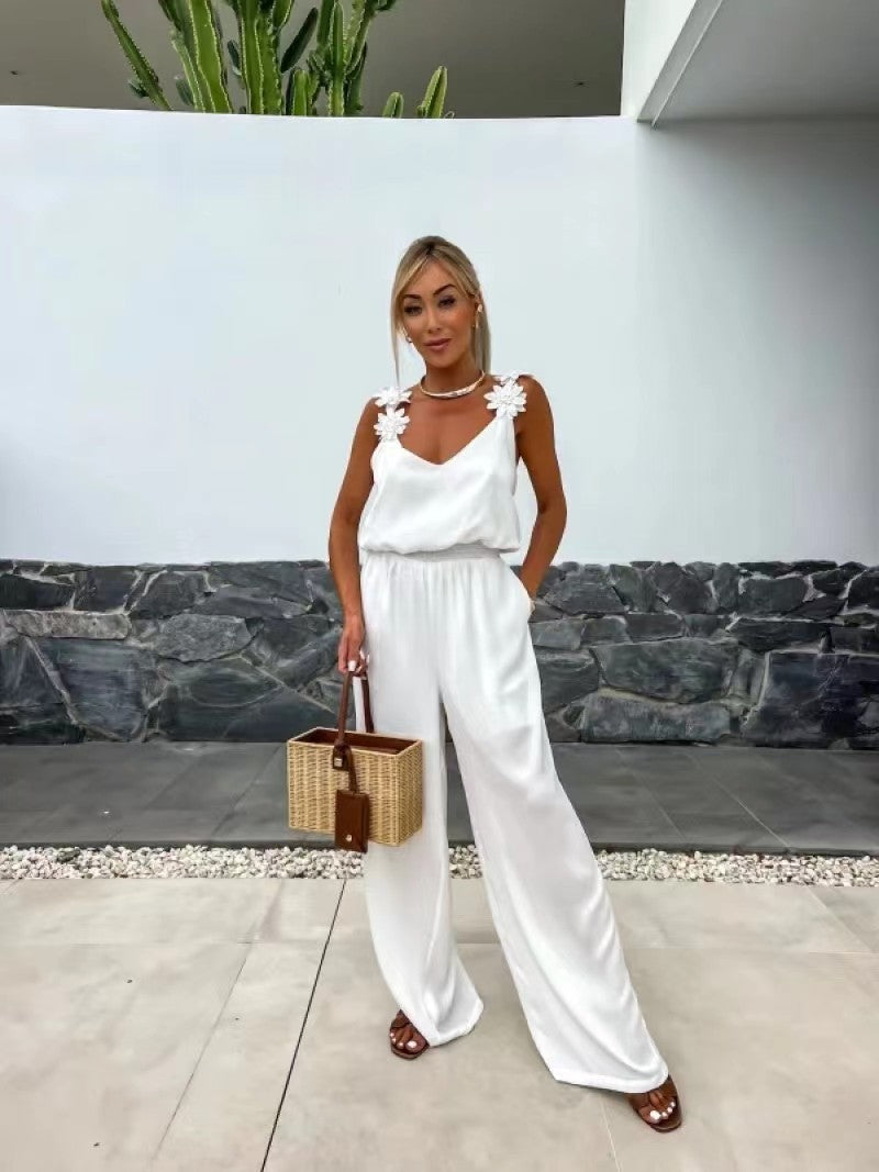 Hot Sale🔥Gold Coast Women's Sleeveless Wide Leg Jumpsuit