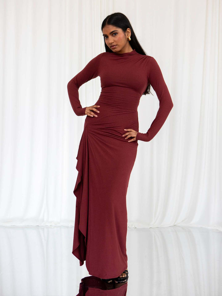 Enchanting Luna Cascade Maxi Dress - Celestia Couture
