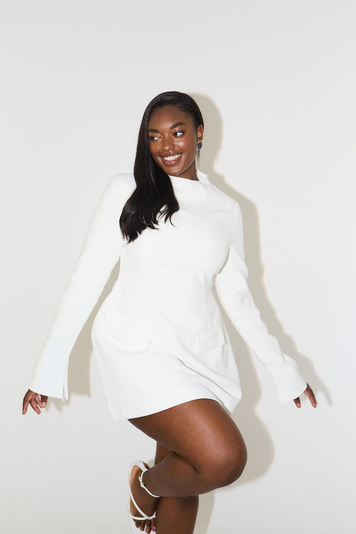 Celestia Split Sleeve Mini Dress - Celestia Couture
