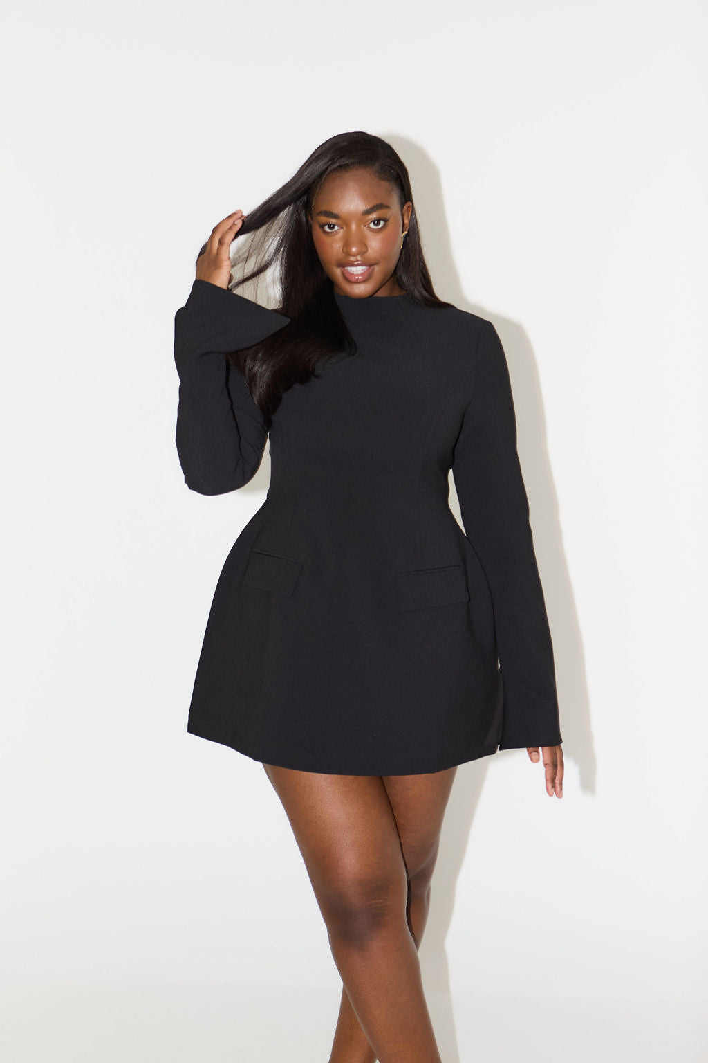 Celestia Split Sleeve Mini Dress - Celestia Couture