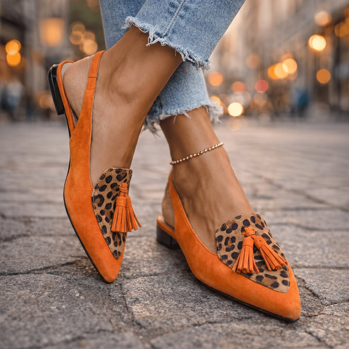 LORENA | SANDALS WITH STRAPS &amp; TASSEL DETAILS