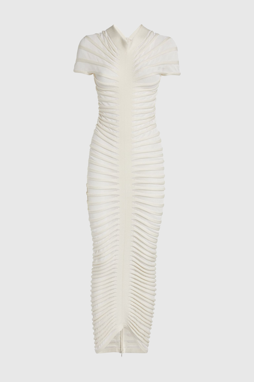 Rosemary Ruched Cross Knit Maxi Dress - Celestia Couture