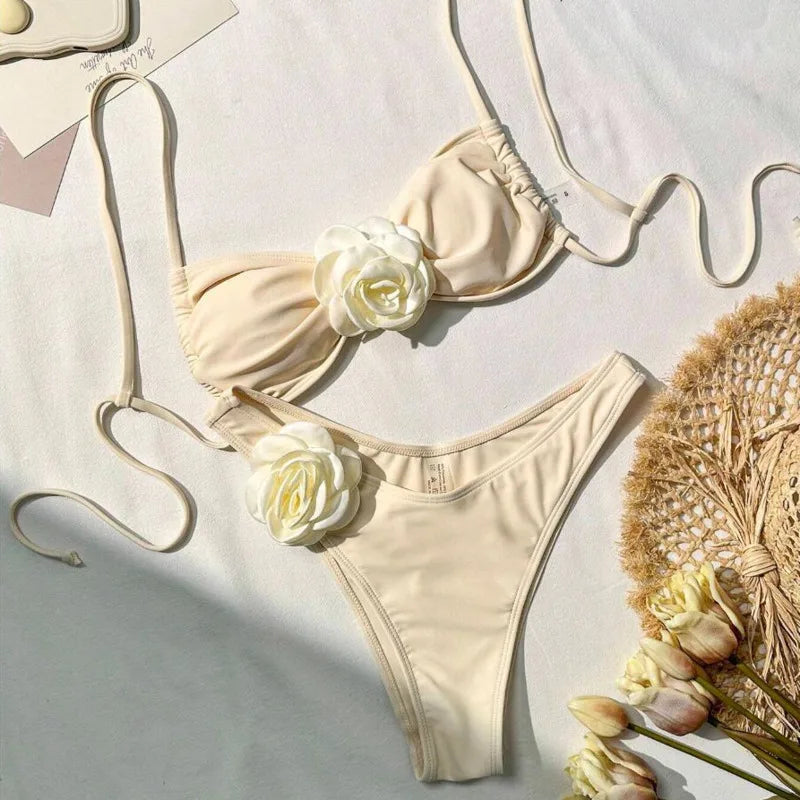 Sunset Bliss High-Waist Bikini | 2024 Swimwear Trend - Celestia Couture
