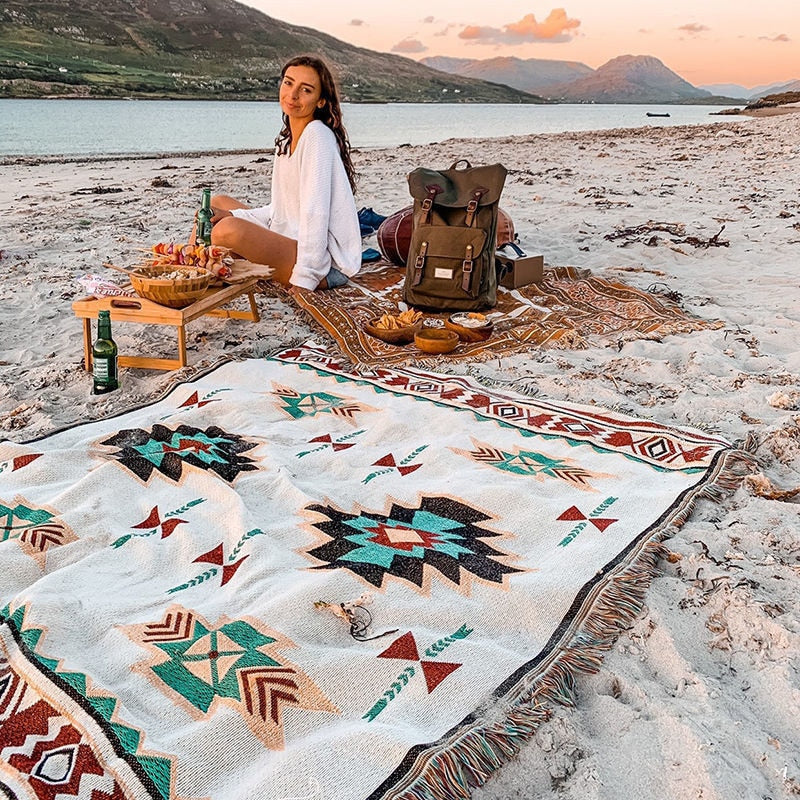 Tribal Boho Rugs &amp; Blankets - Outdoor or Indoor