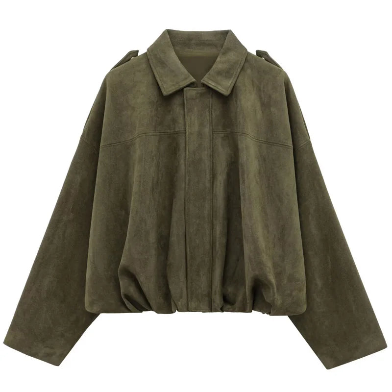Noah Suede Bomber Jacket