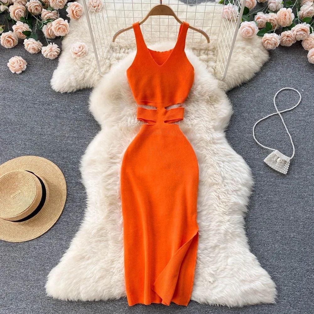 Radiant Cut-Out Bodycon Dress - Celestia Couture