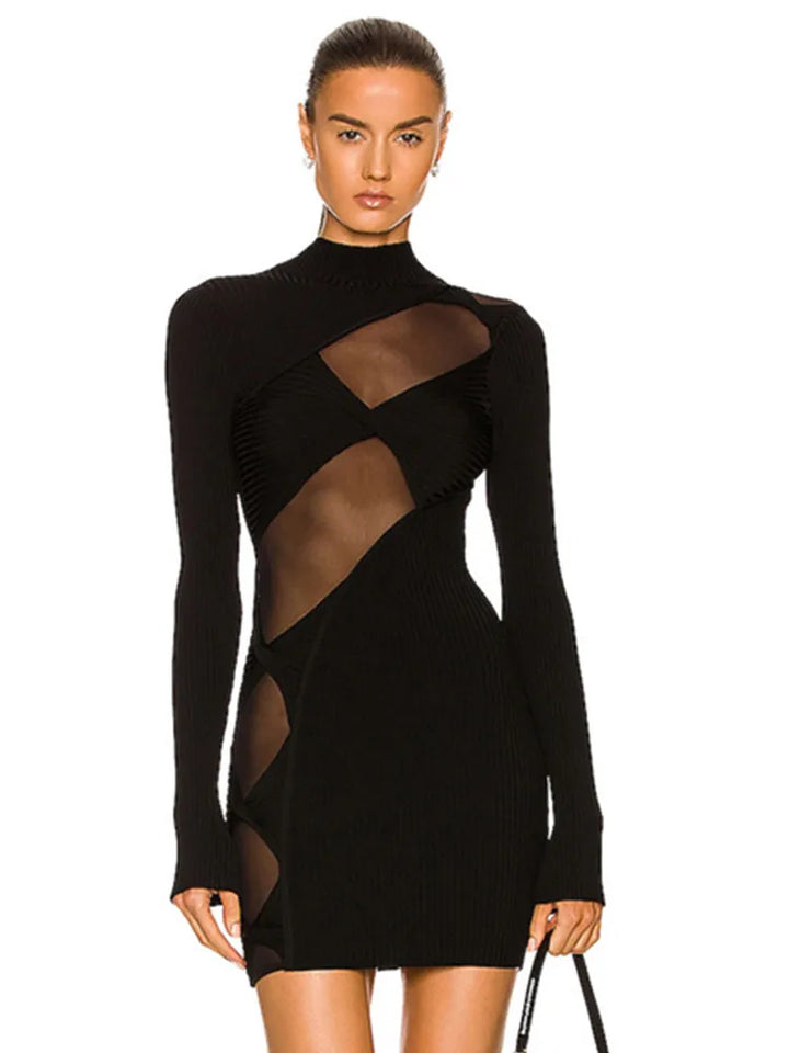 Stardust Mesh Bodycon - Celestia Couture