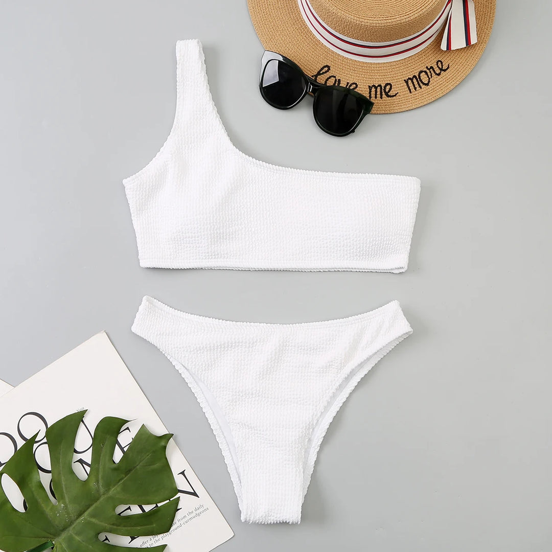 Ocean Goddess One-Shoulder Bikini - Celestial Couture