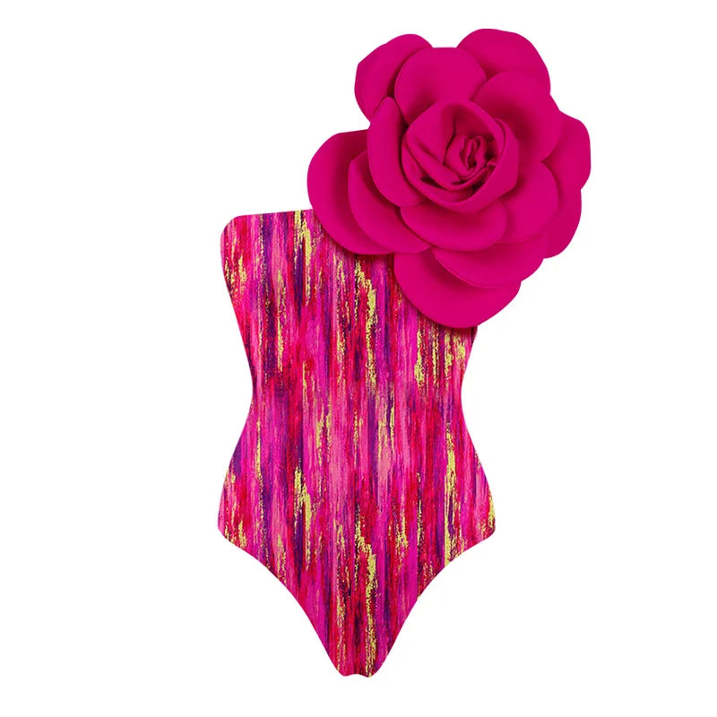 Eden Bloom 3D Floral Swimsuit - Celestial Couture