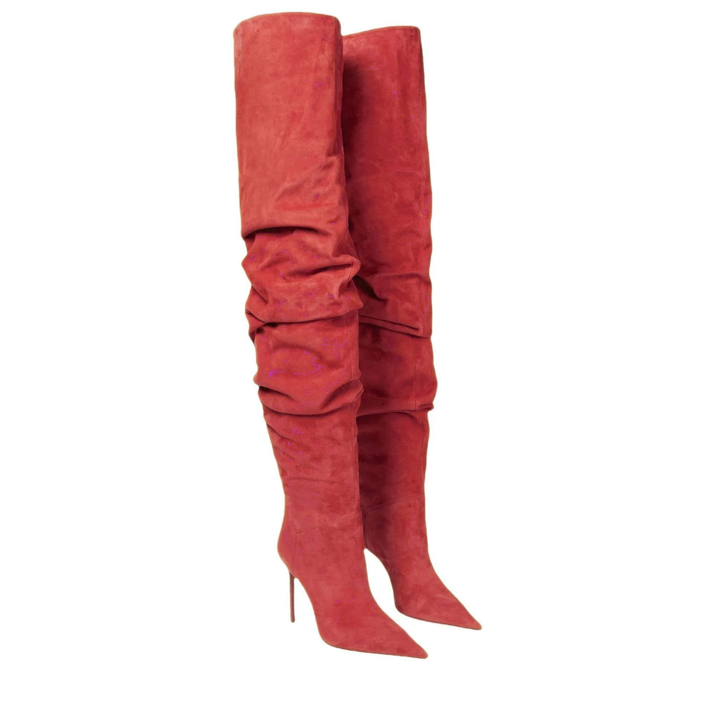 Paloma Suede Pleated Pointed Boots