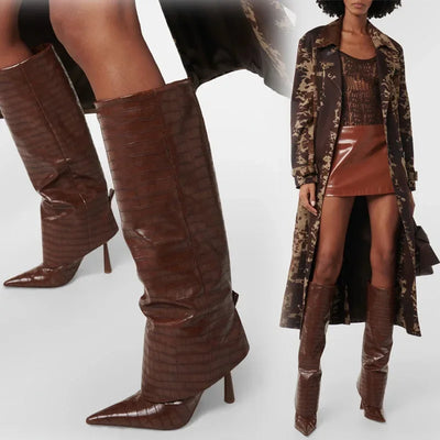 VIVANIA Knee-High Boots High Heels